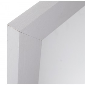 Specchio da parete Alexandra House Living Bianco Legno Rettangolare 1 x 67 x 49 cm