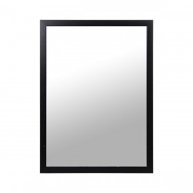 Specchio da parete Alexandra House Living Nero Legno Rettangolare 1 x 67 x 49 cm
