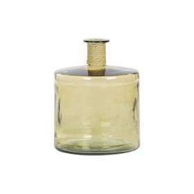 Vaso DKD Home Decor Ambra Corda Vetro Temperato 35 x 35 x 45 cm