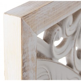 Altare decorativo Alexandra House Living Bianco Legno 90 x 90 x 2 cm 3 Unità