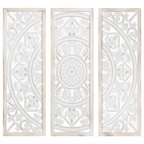 Altare decorativo Alexandra House Living Bianco Legno 90 x 90 x 2 cm 3 Unità