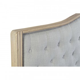 Testiera del Letto DKD Home Decor Grigio Legno d'albero della gomma 160 x 10 x 120 cm