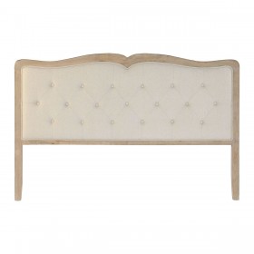 Testiera del Letto DKD Home Decor Beige Legno d'albero della gomma 160 x 10 x 120 cm