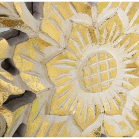 Altare decorativo Alexandra House Living Dorato Legno 6 x 94 x 95 cm
