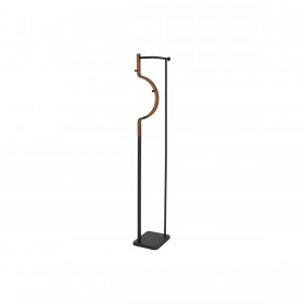 Attaccapanni da Terra Home ESPRIT Marrone Nero Legno Metallo 20 x 20 x 172 cm