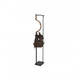 Attaccapanni da Terra Home ESPRIT Marrone Nero Legno Metallo 20 x 20 x 172 cm