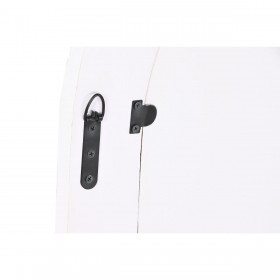 Specchio da parete Home ESPRIT Bianco Marrone Decapaggio Intaglio 75 x 4 x 90 cm