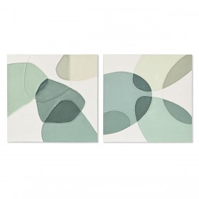 Quadro Home ESPRIT Astratto Città 100 x 3,7 x 100 cm (2 Unità)