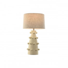 Lampada da tavolo Home ESPRIT Crema Gres 50 W 220 V 40 x 40 x 76 cm