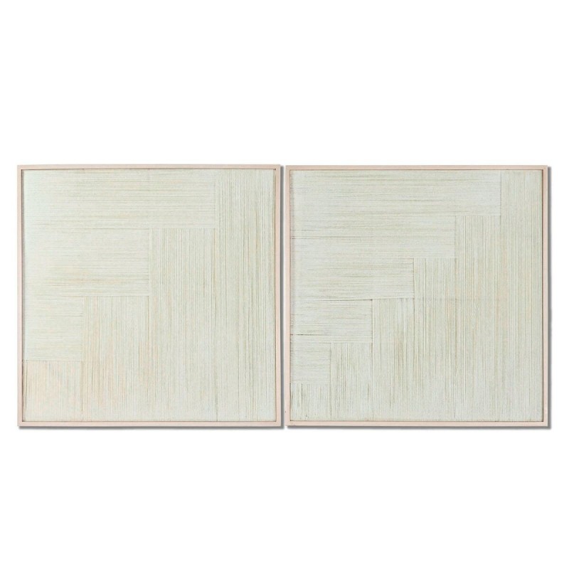 Tela Home ESPRIT Moderno 80 x 3 x 80 cm (2 Unità)