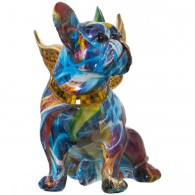Statua Decorativa Alexandra House Living Multicolore Plastica Cane Ali 23 x 27 x 29 cm