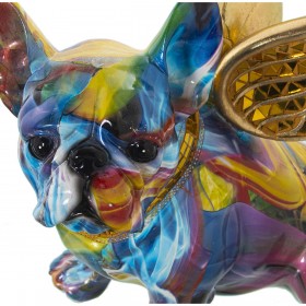 Statua Decorativa Alexandra House Living Multicolore Plastica Cane Ali 23 x 27 x 29 cm