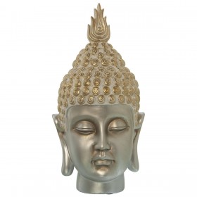 Busto Alexandra House Living Plastica Dorato Buddha 19 x 19 x 35 cm