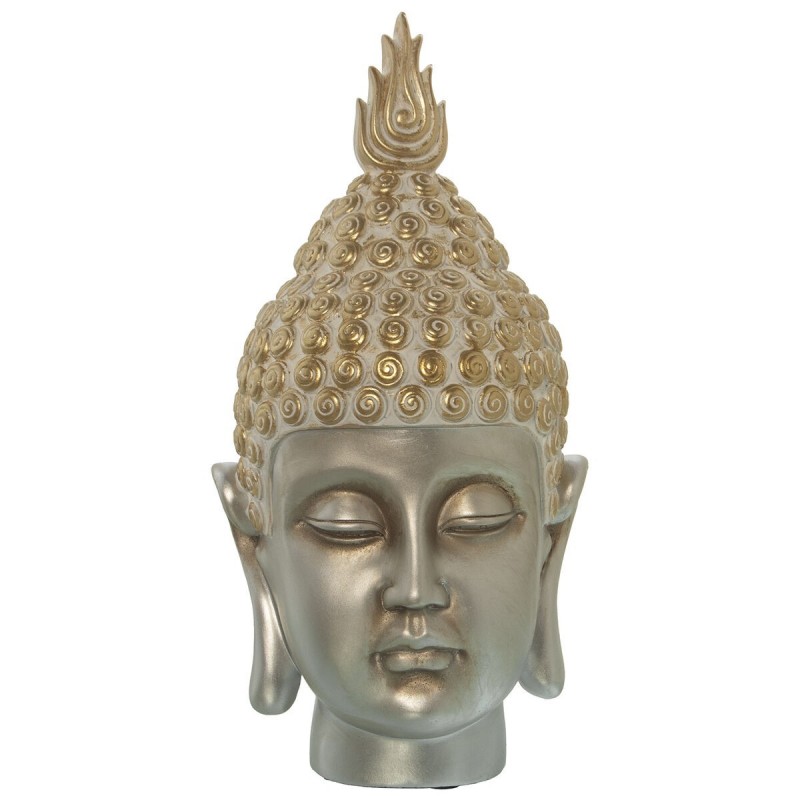 Busto Alexandra House Living Plastica Dorato Buddha 19 x 19 x 35 cm