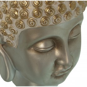Busto Alexandra House Living Plastica Dorato Buddha 19 x 19 x 35 cm