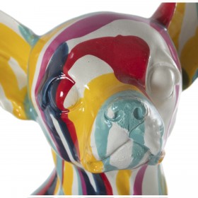 Statua Decorativa Alexandra House Living Multicolore Plastica Cane Pittura 14 x 19 x 28 cm