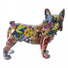 Statua Decorativa Alexandra House Living Multicolore Plastica Cane 14 x 26 x 24 cm
