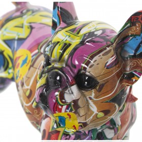 Statua Decorativa Alexandra House Living Multicolore Plastica Cane 14 x 26 x 24 cm