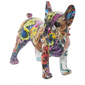 Statua Decorativa Alexandra House Living Multicolore Plastica Cane 14 x 26 x 24 cm