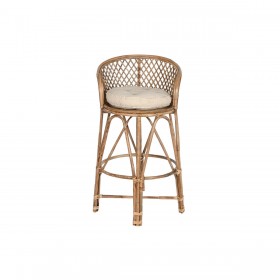 Sgabello Home ESPRIT Naturale 55 x 50 x 100 cm