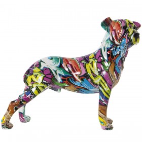 Statua Decorativa Alexandra House Living Multicolore Plastica Cane 13 x 29 x 26 cm