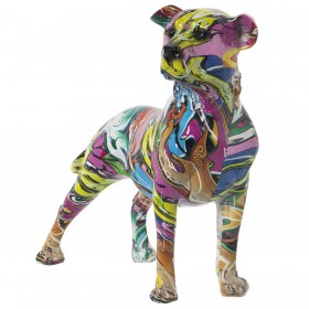 Statua Decorativa Alexandra House Living Multicolore Plastica Cane 13 x 29 x 26 cm