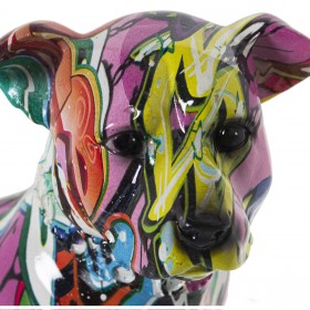 Statua Decorativa Alexandra House Living Multicolore Plastica Cane 13 x 29 x 26 cm