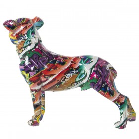 Statua Decorativa Alexandra House Living Multicolore Plastica Cane 13 x 29 x 26 cm
