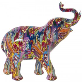 Statua Decorativa Alexandra House Living Multicolore Plastica Elefante 14 x 30 x 28 cm