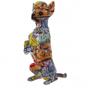 Statua Decorativa Alexandra House Living Multicolore Plastica Cane 16 x 13 x 30 cm