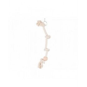 Giocattoli per Uccelli Trixie 60 cm Bianco Corda Nodo