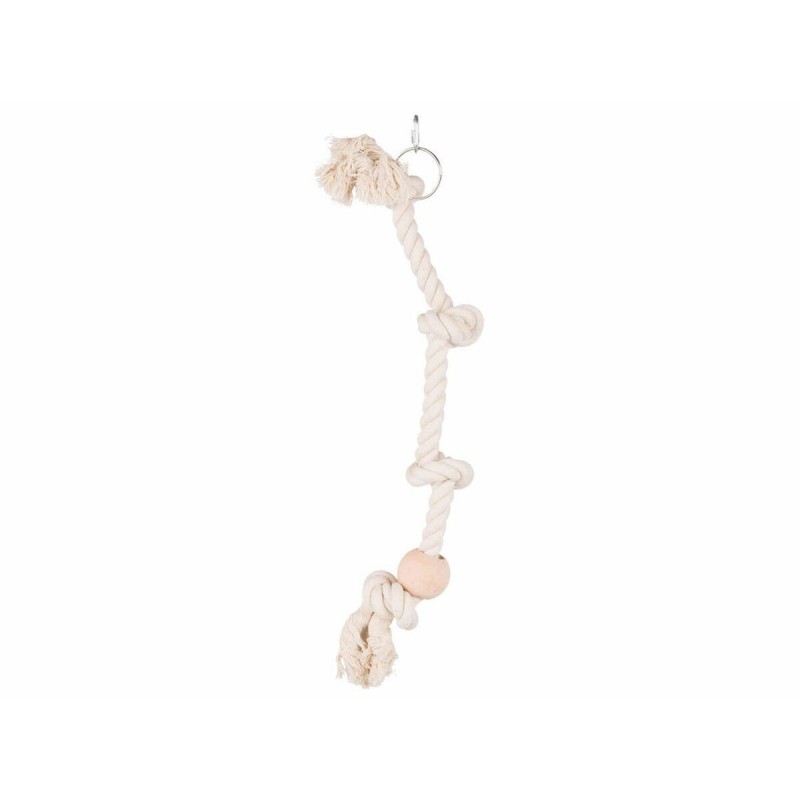 Giocattoli per Uccelli Trixie 60 cm Bianco Corda Nodo