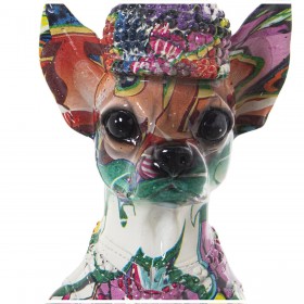 Statua Decorativa Alexandra House Living Multicolore Plastica Cane 16 x 13 x 30 cm
