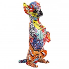 Statua Decorativa Alexandra House Living Multicolore Plastica Cane 16 x 13 x 30 cm