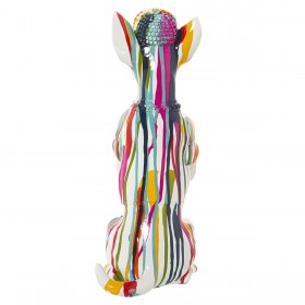 Statua Decorativa Alexandra House Living Multicolore Plastica Cane Pittura 16 x 13 x 30 cm