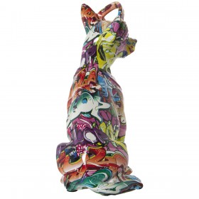 Statua Decorativa Alexandra House Living Multicolore Plastica Cane Auricolari 14 x 26 x 19 cm