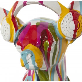 Statua Decorativa Alexandra House Living Multicolore Plastica Cane Auricolari Pittura 14 x 26 x 19 cm