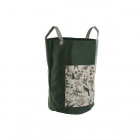 Sacchetto di rifiuti da giardino Home ESPRIT Bianco Verde Cotone 40 x 40 x 60 cm