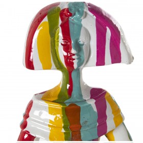 Statua Decorativa Alexandra House Living Menina Multicolore Acrilico Plastica Melammina 14 x 9 x 21 cm
