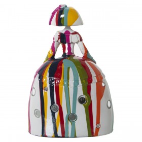 Statua Decorativa Alexandra House Living Menina Multicolore Acrilico Plastica Melammina 12 x 8 x 17 cm