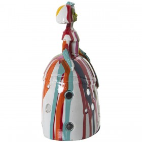 Statua Decorativa Alexandra House Living Menina Multicolore Acrilico Plastica Melammina 12 x 8 x 17 cm