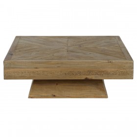 Tavolino da Caffè Home ESPRIT Marrone Legno di pino 100 x 100 x 36 cm