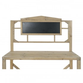 Scaffale Home ESPRIT Nero Lavagna Legno di abete 98 x 68 x 192 cm
