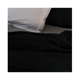 Copripiumino HappyFriday BASIC Nero 155 x 220 cm