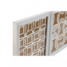 Set di 4 quadri Home ESPRIT Moderno 22 x 2 x 22 cm (4 Pezzi)