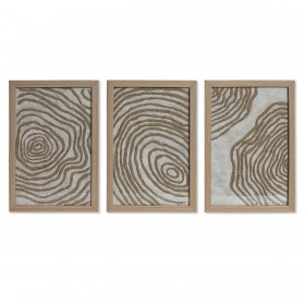 Set di 3 quadri Home ESPRIT Moderno 20 x 2 x 30 cm (3 Pezzi)