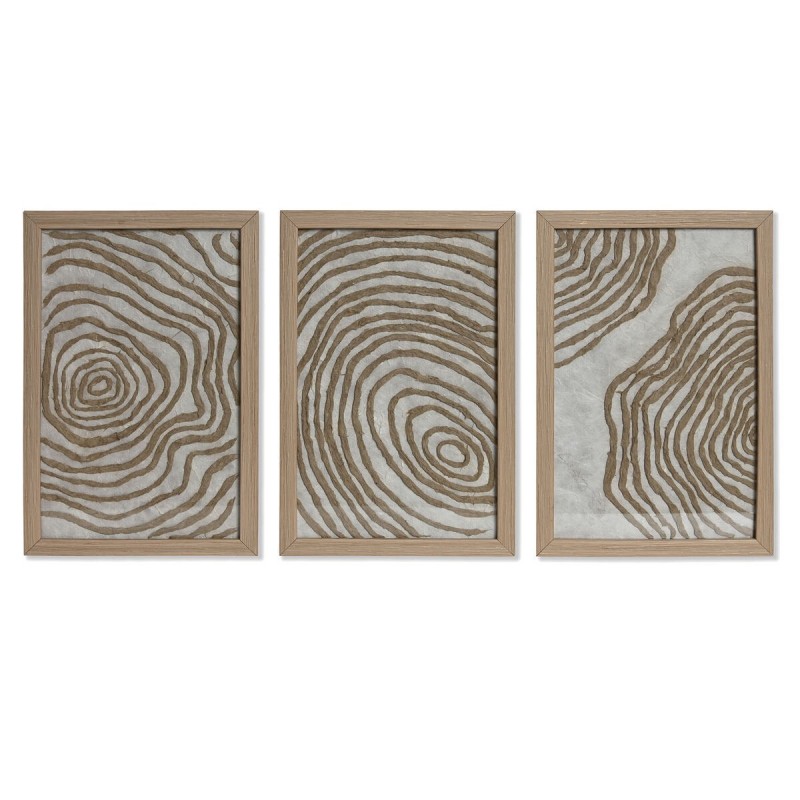 Set di 3 quadri Home ESPRIT Moderno 20 x 2 x 30 cm (3 Pezzi)