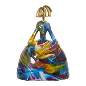 Statua Decorativa Alexandra House Living Multicolore Plastica Vestito Pittura 16 x 19 x 25 cm