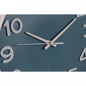 Orologio da Parete Home ESPRIT Azzurro Bianco Rosa Senape PVC 30 x 4 x 30 cm (3 Unità)