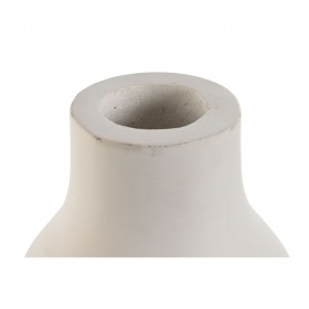 Vaso Home ESPRIT Bianco Legno di mango Moderno Viso 15 x 15 x 30 cm